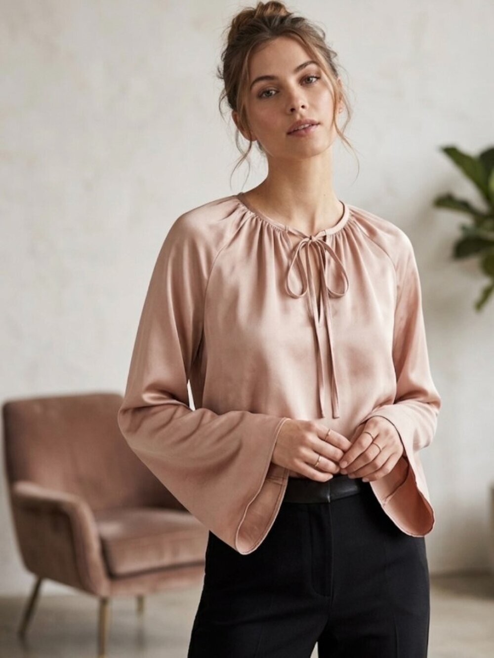 Cream-colored blouse from Jason Wu, SIZE S/P